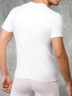 Мужская белая классическая облегающая футболка Doreanse For Everyday 2550c02